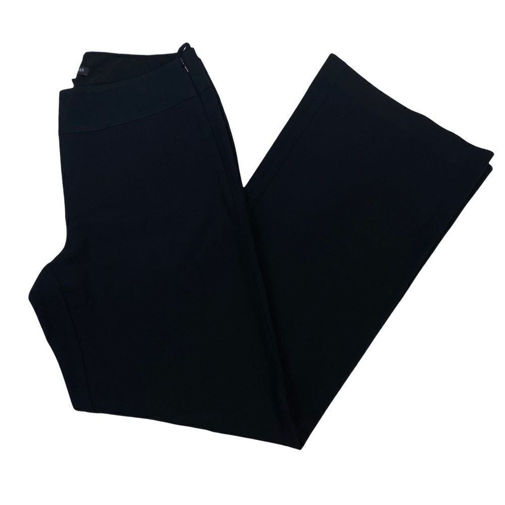 Eileen Fisher Womens Sz XS Black Trousers Waist Side Zip Dress Pants